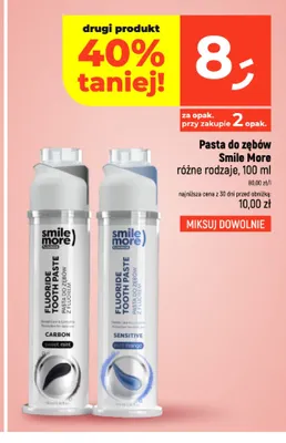 Pasta do zębów Smile More promocja w Dealz