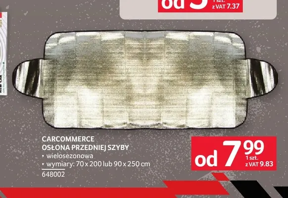 Osłona przedniej szyby wielosezonowa Carcommerce promocja w Selgros