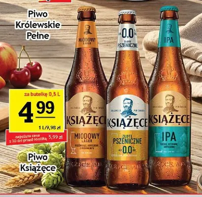 Piwo bezalkoholowe Książęce Złote Pszeniczne promocja w Gram Market