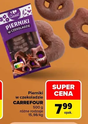 Pierniki w czekoladzie Carrefour promocja w Carrefour