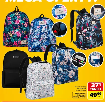 Plecak szkolny Peterson promocja w Carrefour
