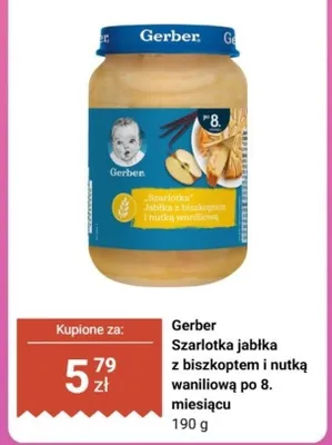 Szarlotka jabłka z biszkoptem i nutką waniliową po 8. miesiącu promocja w Biedronka
