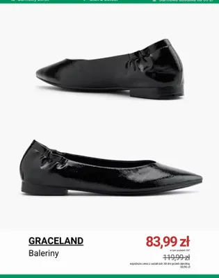 Baleriny GRACELAND promocja w Deichmann