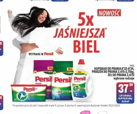Proszek do prania Persil 2,475kg promocja w Tomi Markt