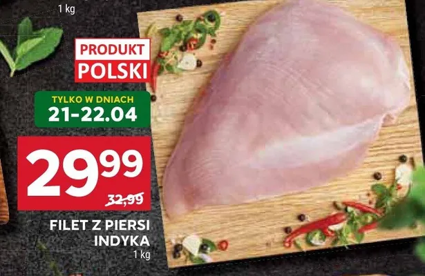 Filet z piersi indyka promocja w Stokrotka