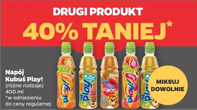 Napój różne rodzaje promocja w Netto