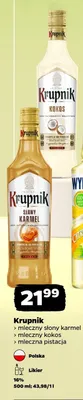 Likier Krupnik mleczna pistacja promocja w Netto