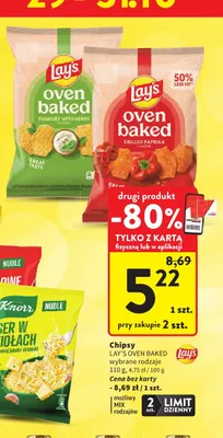 Chipsy Lay's Oven Baked Yoghurt with Herbs promocja w Intermarche