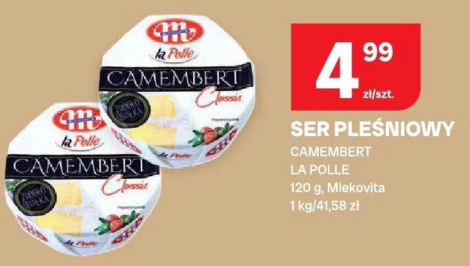 Ser pleśniowy camembert la polle promocja w Chorten