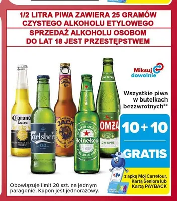 Piwo Corona Extra promocja w Carrefour