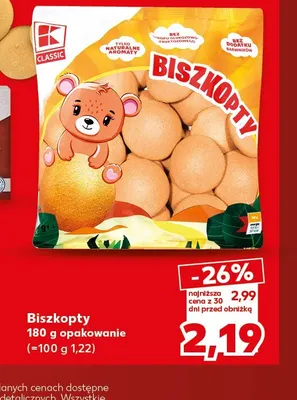 Biszkopty K-Classic promocja w Kaufland