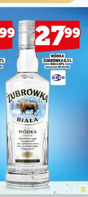 Wódka Żubrówka Biała 40% promocja w TOPAZ