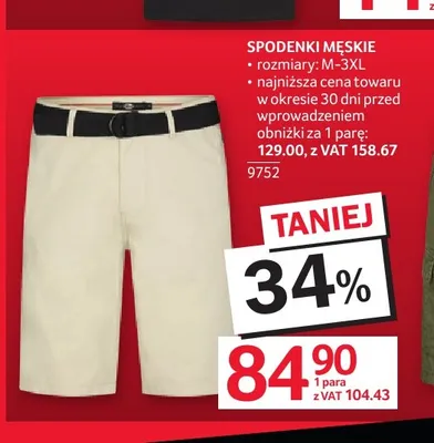 Spodenki męskie promocja w Selgros