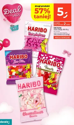 Żelki Haribo różne rodzaje promocja w Dealz