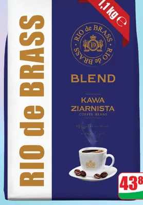 Kawa ziarnista Blend Rio De Brass promocja w Dino