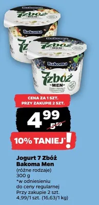 Jogurt 7 zbóż promocja w Netto