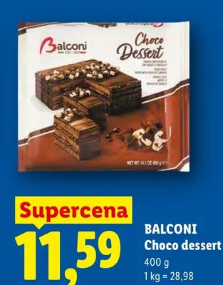 Choco dessert BALCONI promocja w Lidl