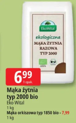 Mąka żytnia typ 2000 bio promocja w Leclerc