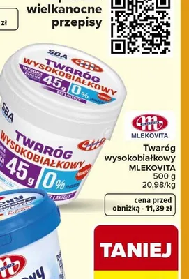 Twaróg wysokobiałkowy 500 g promocja w Carrefour Market