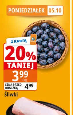 Śliwki promocja w Leclerc