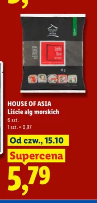 Liście alg morskich House of Asia promocja w Lidl