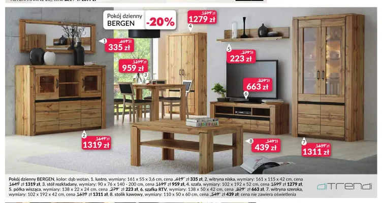 Witryna szeroka Bergen diTrendi promocja w Salony Agata