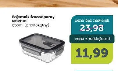 Pojemnik żaroodporny Ravi Decor Nordic 650 ml prostokątny promocja w TOPAZ