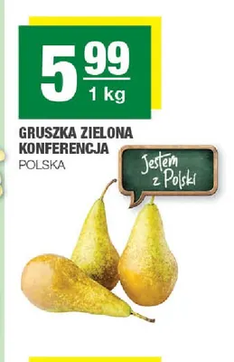 Gruszki zielone Konferencja polskie promocja w SPAR