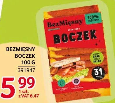 Boczek BezMięsny 100 g promocja w Selgros
