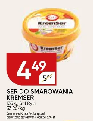 Ser do smarowania kremser promocja w Chata Polska