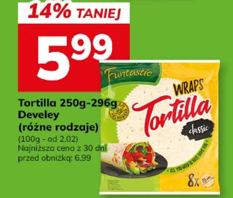 Tortilla 250g-296g (różne rodzaje) promocja w Hitpol