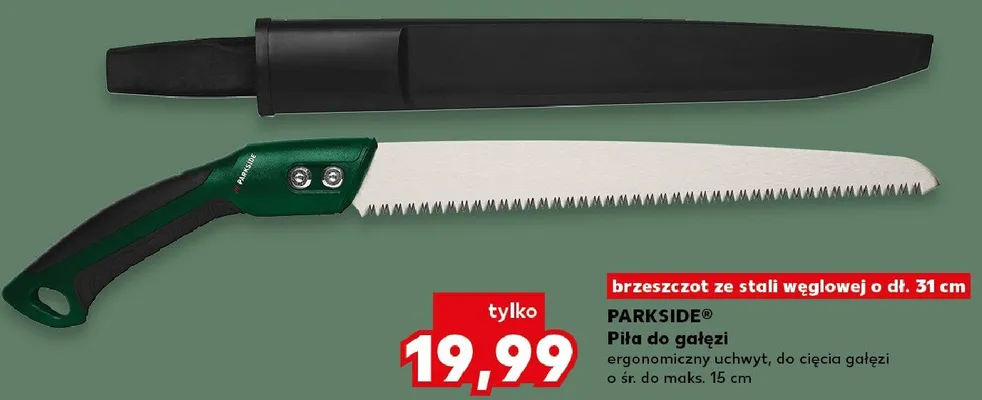 Piła do gałęzi PARKSIDE brzeszczot ze stali węglowej o dł. 31cm promocja w Kaufland