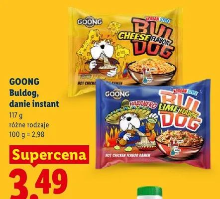 Danie instant Buldog Cheese Flavor Goong promocja w Lidl