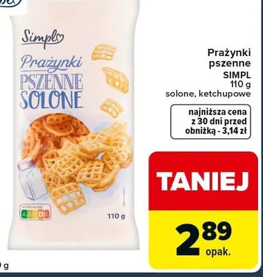 Prażynki pszenne solone, ketchupowe promocja w Globi