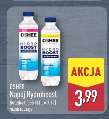 Napój Hydroboost Elektrolity Oshee promocja w Aldi