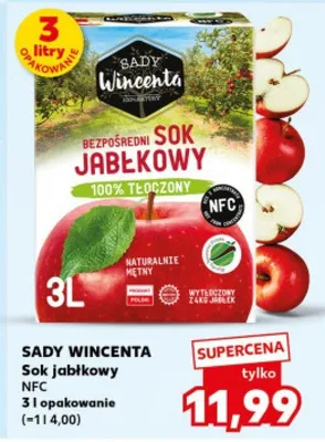 Sok jabłkowy NFC 3 l promocja w Kaufland