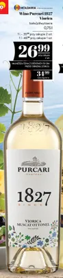 Wino białe półwytrawne Purcari 1827 Viorica mołdawskie promocja w POLOmarket