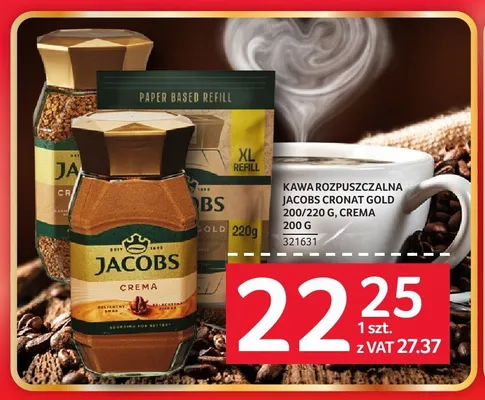 Kawa rozpuszczalna JACOBS Cronat Gold promocja w Selgros