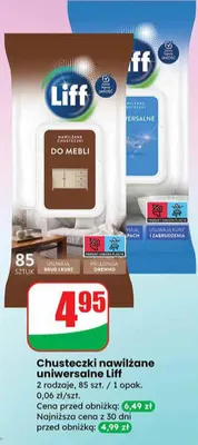 Chusteczki nawilżane uniwersalne promocja w Dino