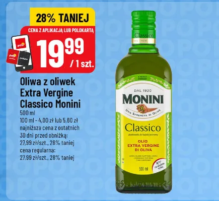 Oliwa z oliwek Extra Vergine Classico Monini promocja w POLOmarket