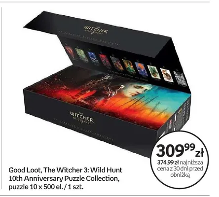 Good Loot The Witcher 3: Wild Hunt 10th Anniversary Puzzle Collection puzzle 10x500el. promocja w Empik