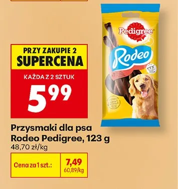 Przysmaki dla psa Rodeo Pedigree promocja w Biedronka