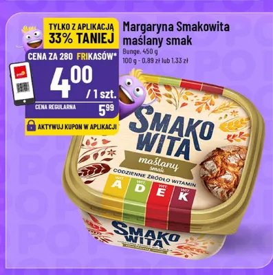 Margaryna maślany smak promocja w POLOmarket