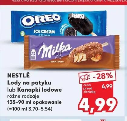 Lody na patyku Milka promocja w Kaufland
