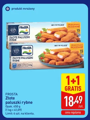 Złote paluszki rybne Frosta promocja w Aldi