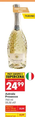 Wino musujące Prosecco Spumante promocja w Biedronka