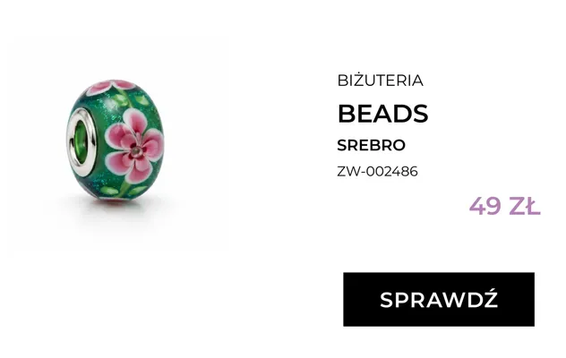 Biżuteria beads srebrna Briju ZW-002486 promocja w Briju