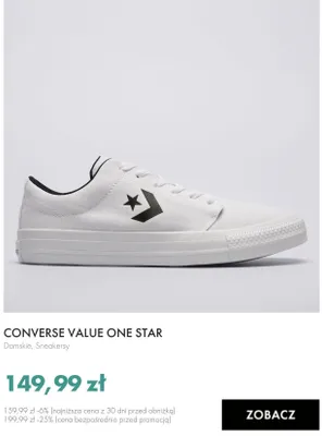 Sneakersy damskie Converse Value One Star promocja w 50 style