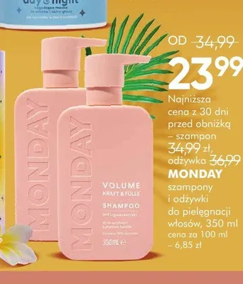 Odżywka do włosów Monday promocja w Super-Pharm
