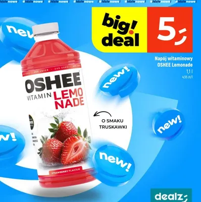 Napój witaminowy o smaku truskawki promocja w Dealz